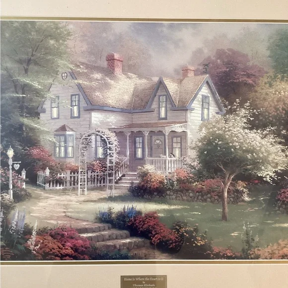 Thomas Kinkade 'Home Is Where the Heart Is II' Library Edition Art